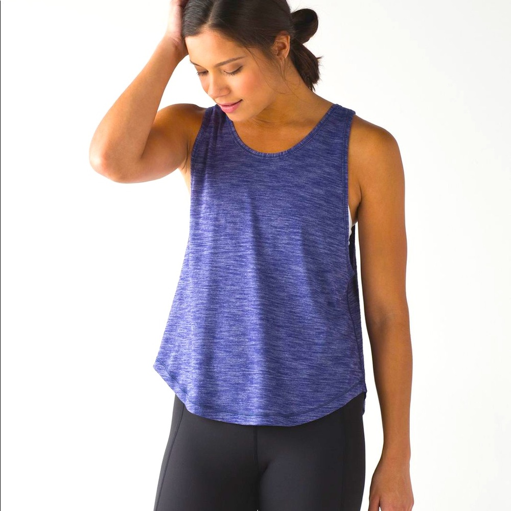Lululemon Rush Hour Tank, Heathered Blue (4)